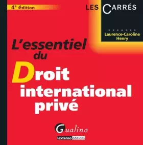 Couverture du produit · L'Essentiel du droit international privé, 4ème édition