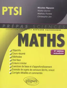 Couverture du produit · Mathématiques PTSI - 3e édition actualisée