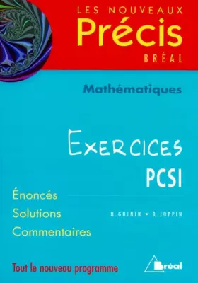 Couverture du produit · Mathématiques PCSI : Exercices