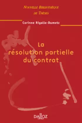 Couverture du produit · La résolution partielle du contrat - Tome 30 (30)