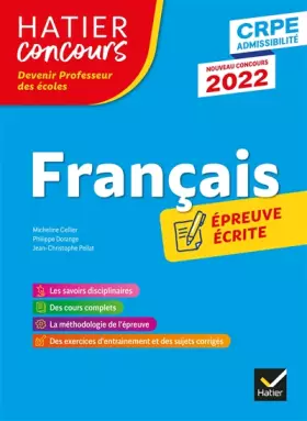 Couverture du produit · Français - CRPE 2022 - Epreuve écrite d'admissibilité