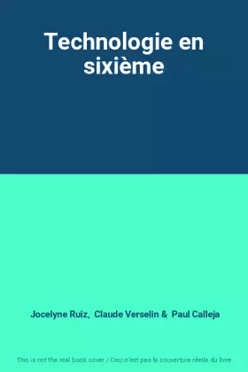 Couverture du produit · Technologie en sixième