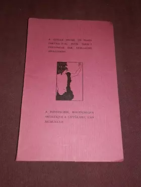 Couverture du produit · À quelle heure un train partira-t-il pour Paris ? : Pantomime (Bibliothèque artistique et littéraire)