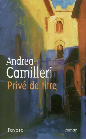 Couverture du produit · Privé de titre