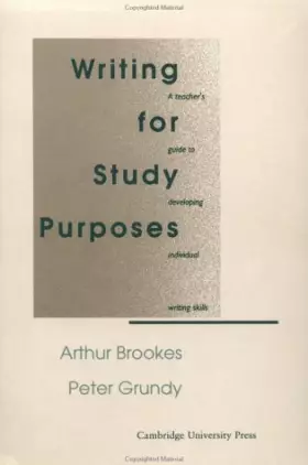 Couverture du produit · Writing for Study Purposes: A Teacher's Guide to Developing Individual Writing Skills