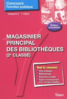 Couverture du produit · Concours Magasinier principal des bibliothèques - Tout-en-un - Catégorie C