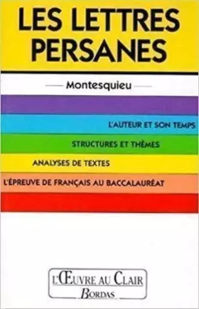 Couverture du produit · L'Oeuvre au clair : Les lettres Persanes
