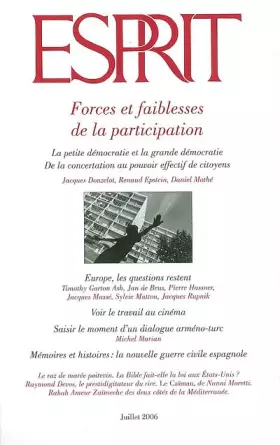 Couverture du produit · Forces et Faiblesses d.Participation