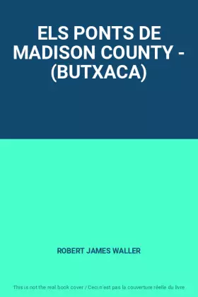 Couverture du produit · ELS PONTS DE MADISON COUNTY - (BUTXACA)