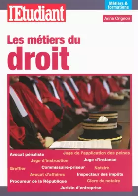 Couverture du produit · Les métiers du droit
