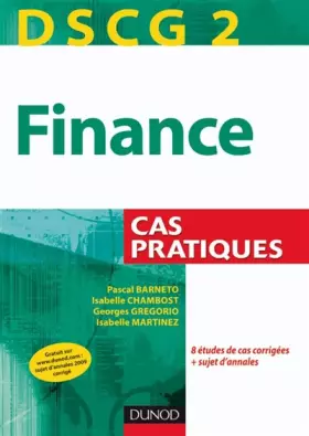 Couverture du produit · Finance, DSCG 2 : Cas pratiques
