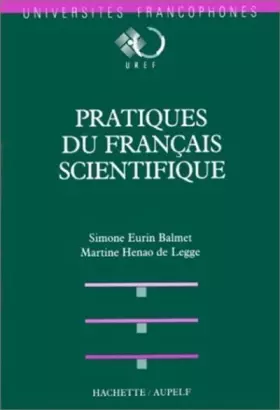 Couverture du produit · Pratique du français scientifique : L'enseignement du français à des fins de communication scientifique