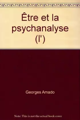 Couverture du produit · L'être et la psychanalyse
