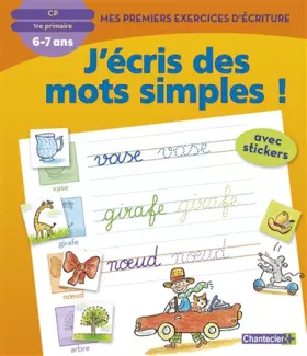 Couverture du produit · J'ECRIS DES MOTS SIMPLES! MES PREMIERS EXERCICES D'ECRITURE