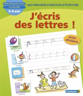 Couverture du produit · J'ECRIS DES LETTRES! PREMIERS EXERCICES D'ECRITURE 5-6 ANS