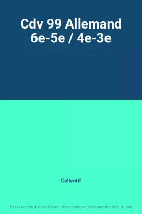 Couverture du produit · Cdv 99 Allemand 6e-5e / 4e-3e
