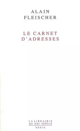 Couverture du produit · Le Carnet d'adresses