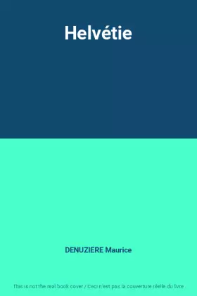 Couverture du produit · Helvétie