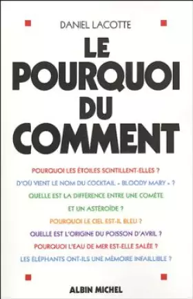 Couverture du produit · Le Pourquoi du comment