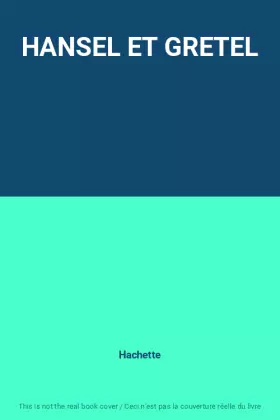 Couverture du produit · HANSEL ET GRETEL