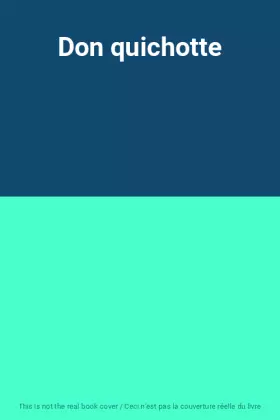 Couverture du produit · Don quichotte