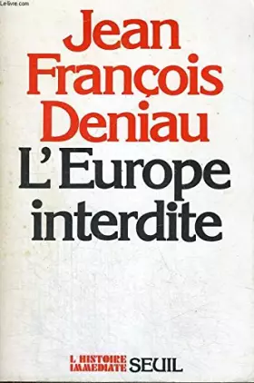 Couverture du produit · L'europe interdite