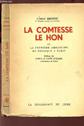 Couverture du produit · La comtesse Le Hon et la première ambassade de Belgique à Paris