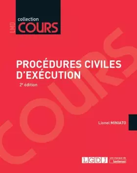 Couverture du produit · Procédures Civiles D'exécution