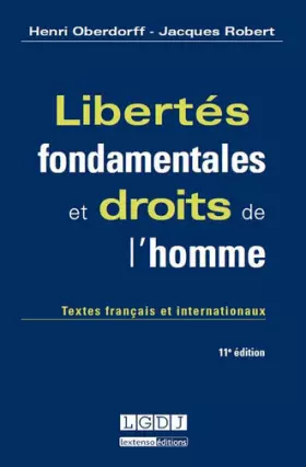 Couverture du produit · Libertés fondamentales et droits de l'homme