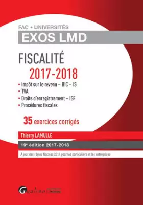 Couverture du produit · Fiscalité : 35 exercices corrigés