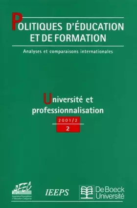 Couverture du produit · Politiques d'éducation et de formation 2001/2