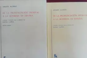Couverture du produit · De la pronunciacion medieval a la moderna en español t.2