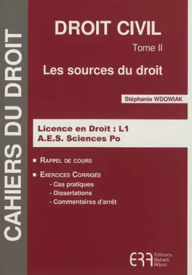 Couverture du produit · Droit civil: Tome 2, Les sources du droit