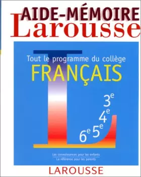 Couverture du produit · Aide-mémoire français, tout le programme du collège