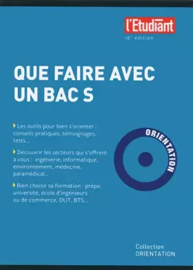 Couverture du produit · Que faire avec un BAC 16e édition