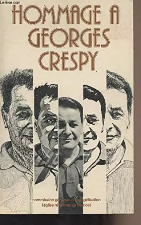 Couverture du produit · Hommage à Georges Crespy (Collection S'ouvrir)