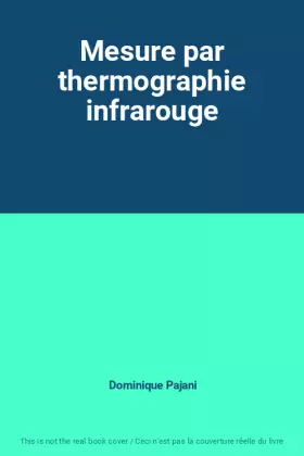 Couverture du produit · Mesure par thermographie infrarouge
