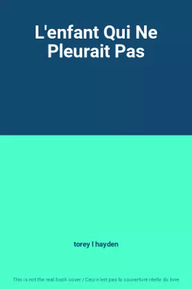 Couverture du produit · L'enfant Qui Ne Pleurait Pas