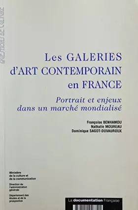 Couverture du produit · Les galeries d'art contemporain en France. Portrait et enjeux dans un marché mondialisé