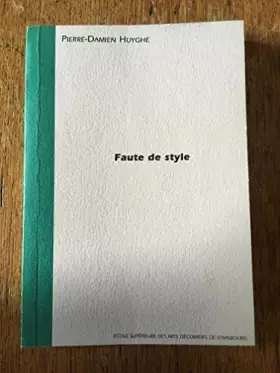 Couverture du produit · Faute de style (Confer)