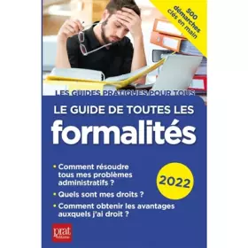 Couverture du produit · Le guide de toutes les formalités 2022