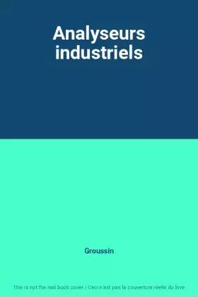 Couverture du produit · Analyseurs industriels