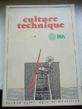 Couverture du produit · Culture Technique n° 16. Technologies agro-alimentaires.