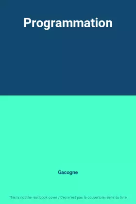 Couverture du produit · Programmation