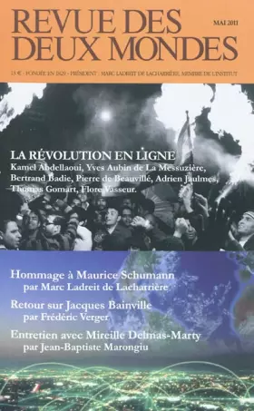 Couverture du produit · Revue des deux mondes. Mai 2011. Les nouveaux rivages d'internet: Les nouveaux rivages d'internet