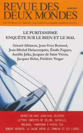 Couverture du produit · Revue des deux mondes. Le puritanisme hier et aujourd'hui