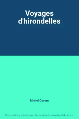 Couverture du produit · Voyages d'hirondelles