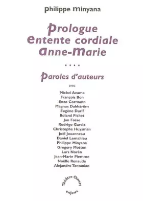 Couverture du produit · Prologue  Entente cordiale  Anne-Marie: Paroles d'auteurs