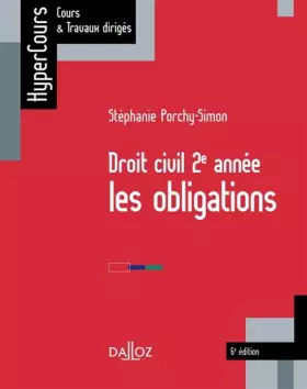Couverture du produit · Droit civil 2e année, les obligations - 6e éd.
