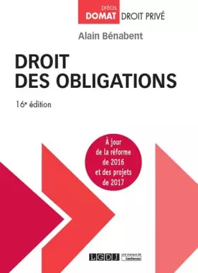 Couverture du produit · Droit des obligations